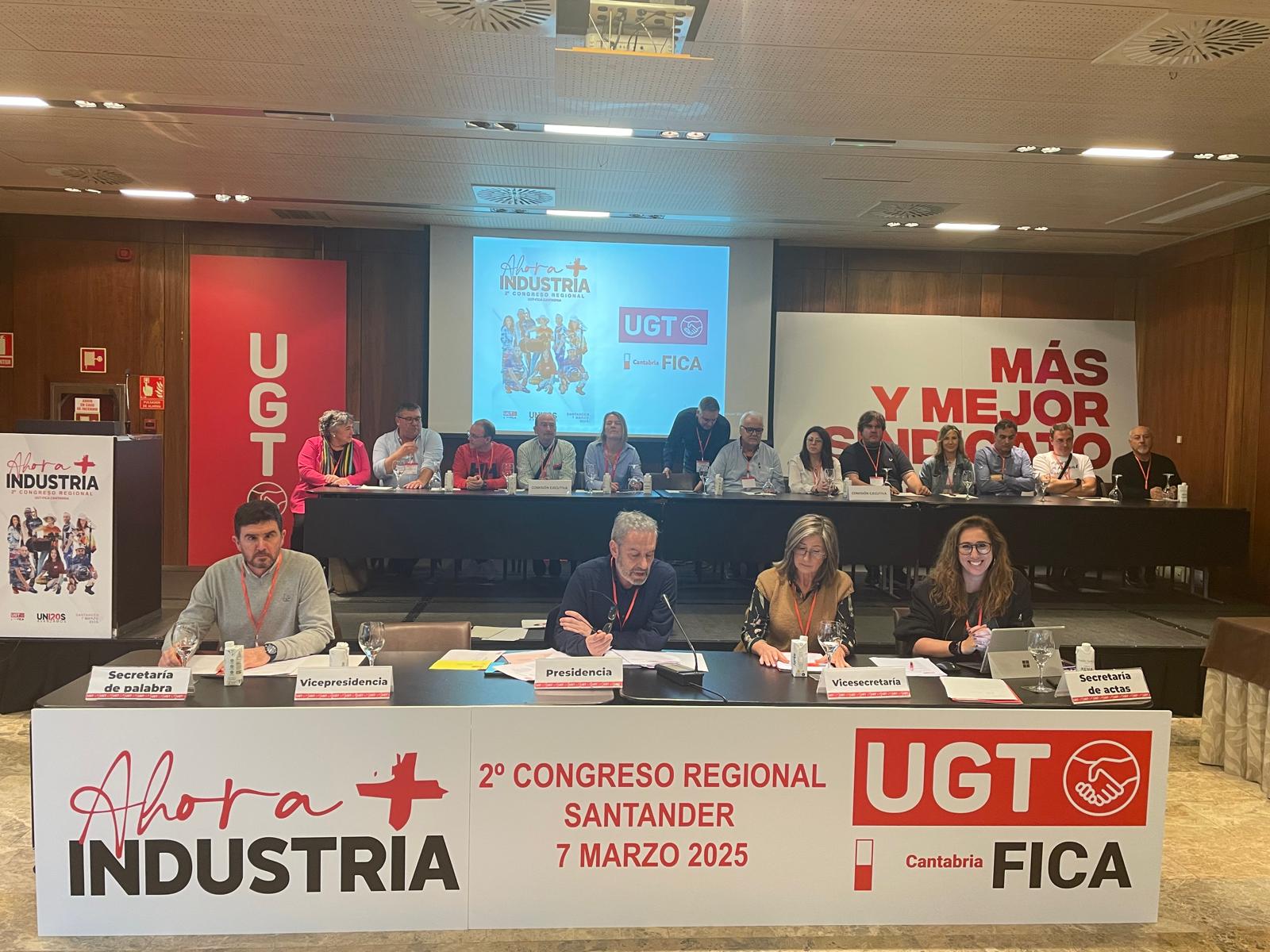 Luis Díez, reelegido por unanimidad secretario general de UGT-FICA en Cantabria